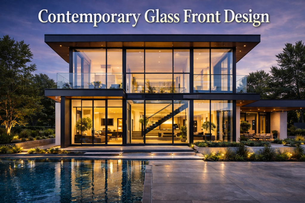 Contemporary Glass Front Design