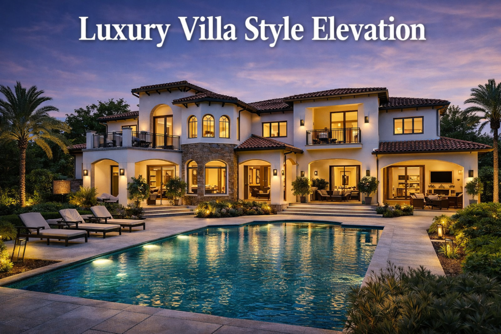 Luxury Villa Style Elevation