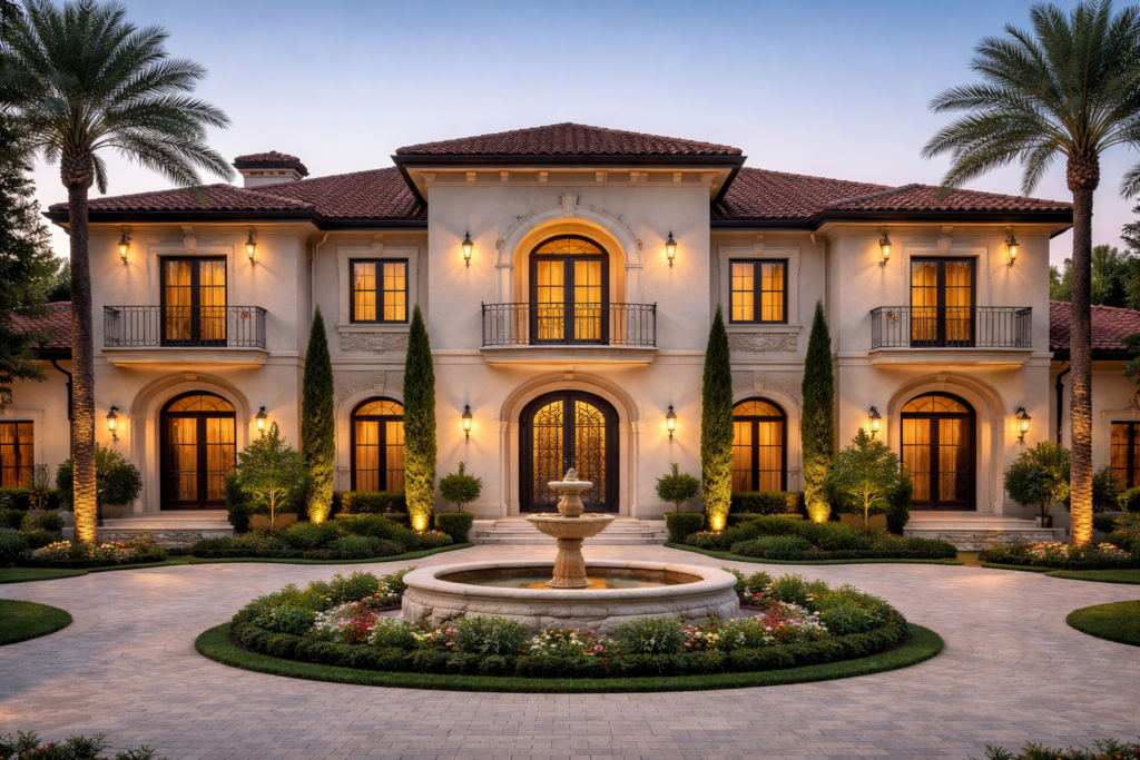 Mediterranean Front Elevation