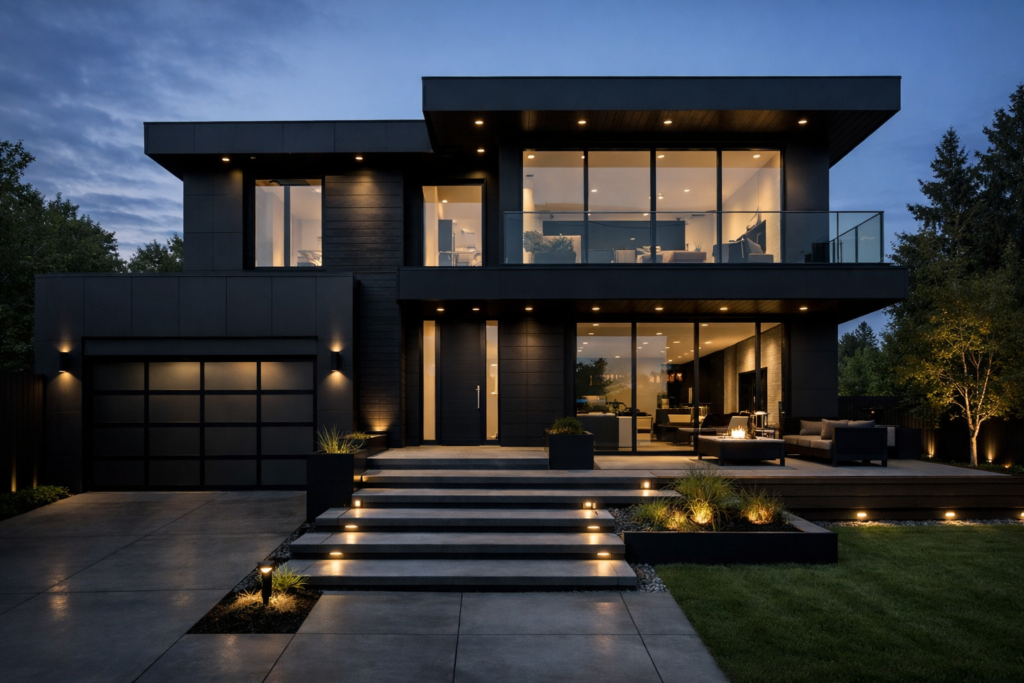 Black Exterior Modern Look
