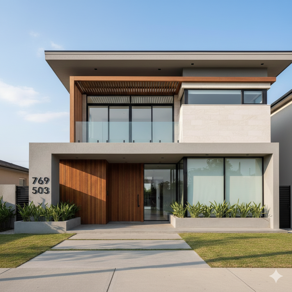 Duplex Front Elevation Design