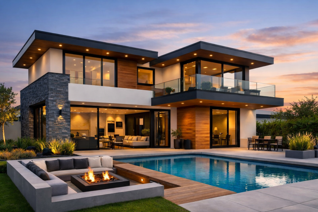 Contemporary Flat Roof Design