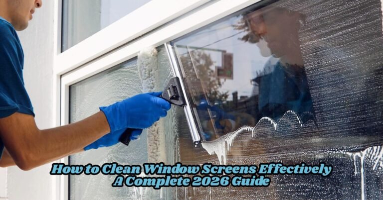 How to Clean Window Screens