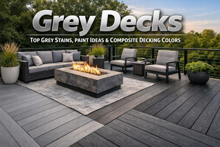 Grey Decks Top Grey Stains, Paint Ideas & Composite Decking Colors Grey Decks