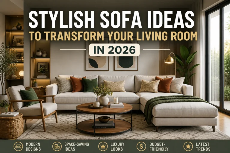 Stylish Sofa Ideas to Transform Your Living Room in 2026 Stylish Sofa