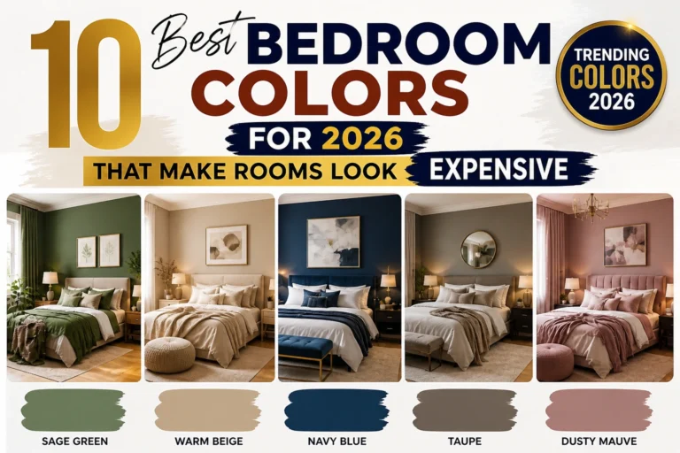10 Best Bedroom Colors for 2026 That Make Rooms Look Expensive Bedroom Colors