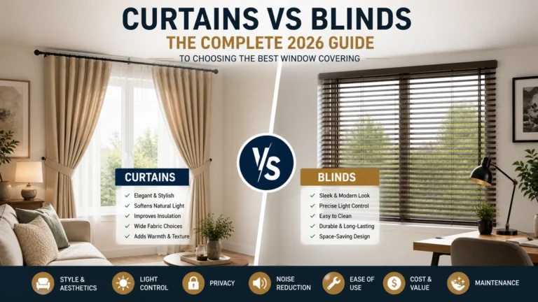 Curtains vs Blinds